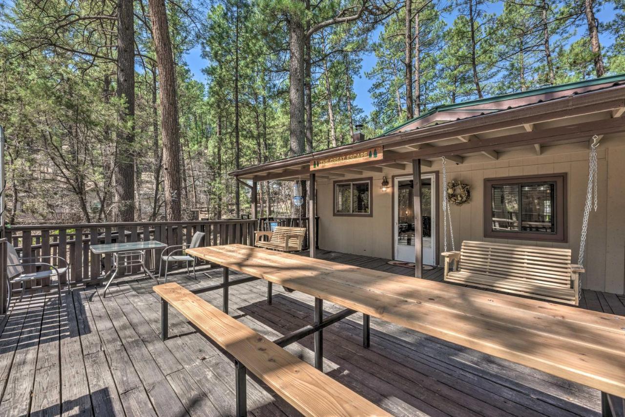 Tranquil Cabin With Stream And Deck Near Dtwn Ruidoso! Εξωτερικό φωτογραφία